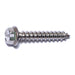 #12 x 1-1/4" 18-8 Stainless Steel Slotted Hex Washer Head Sheet Metal Screws