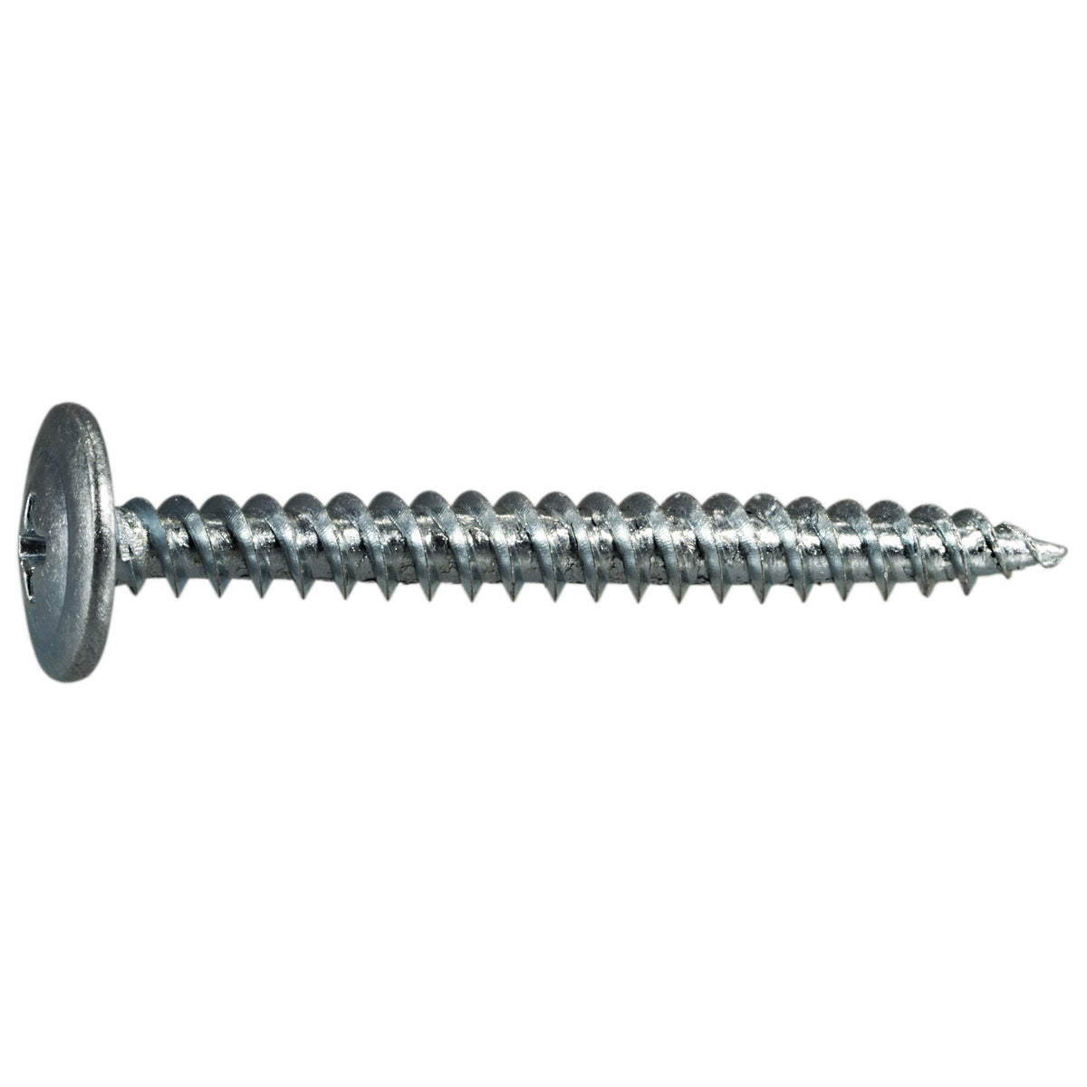 #8-18 x 1-5/8" Zinc Plated Steel Phillips Modified Truss Head Sharp Point
