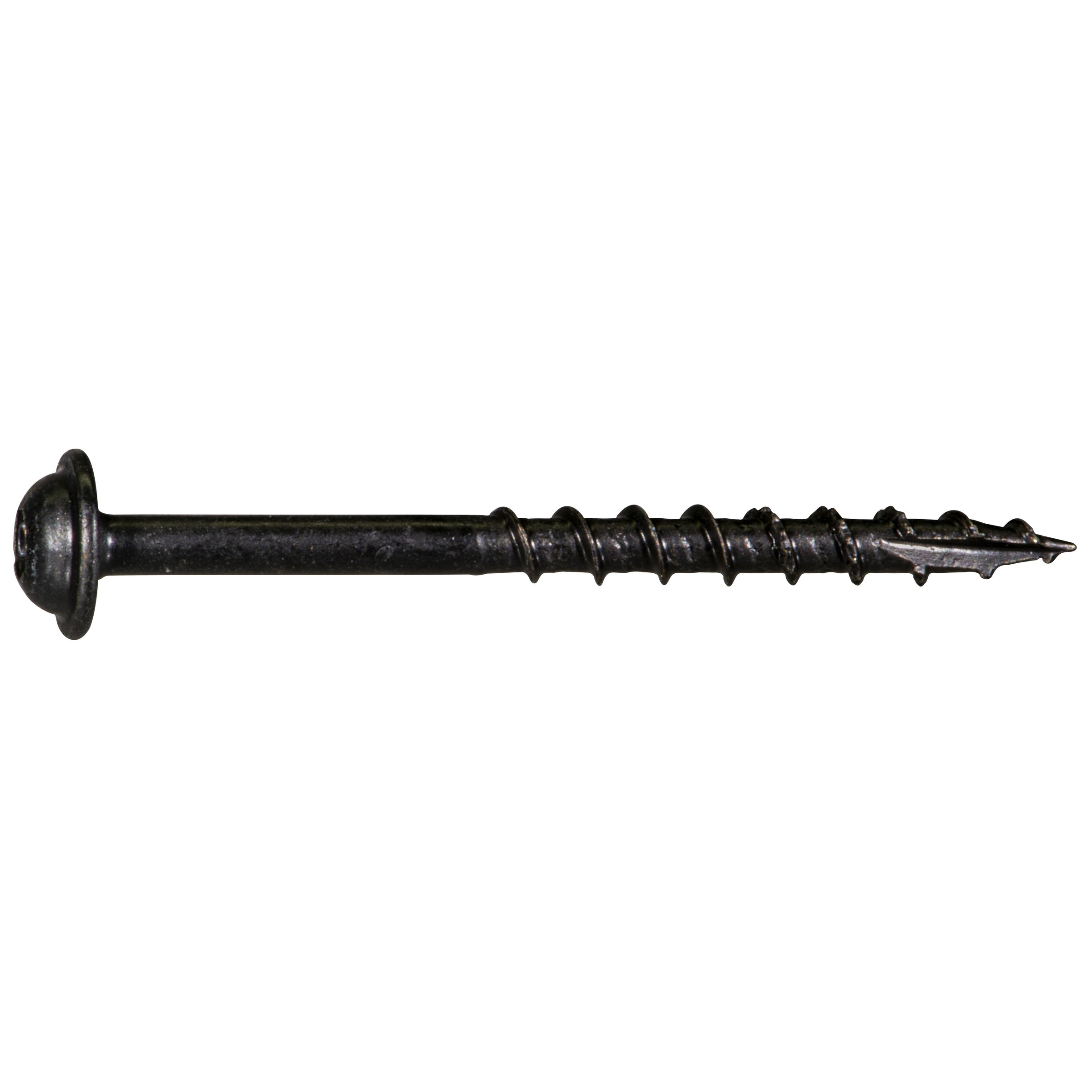 #7 x 2" Black Phosphate Steel Coarse Thread Star Drive Round Washer Head Saberdrive Pocket Screws