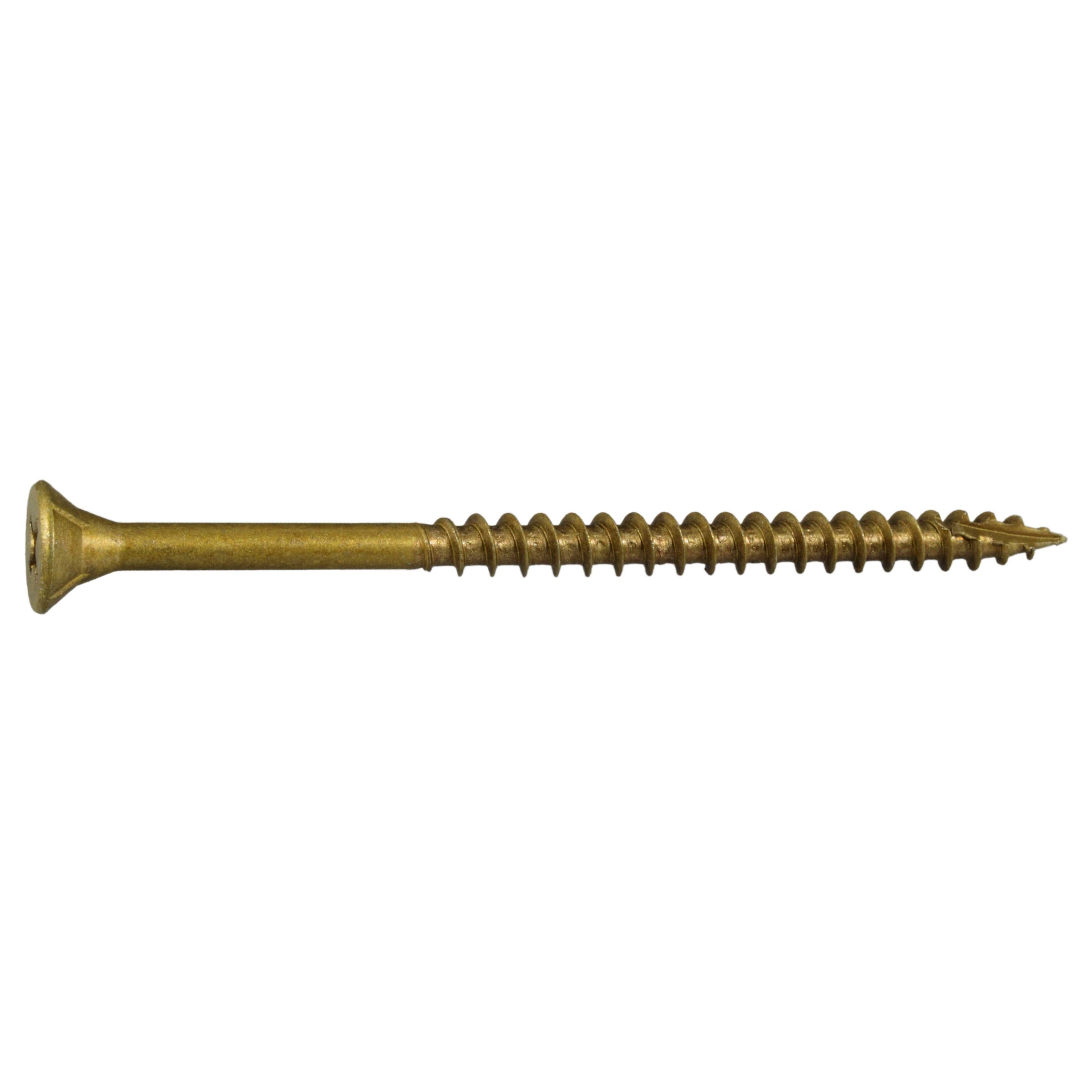 8 x 3" Tan Ruspert Coated Steel Phillips Bugle Head Deck Screws