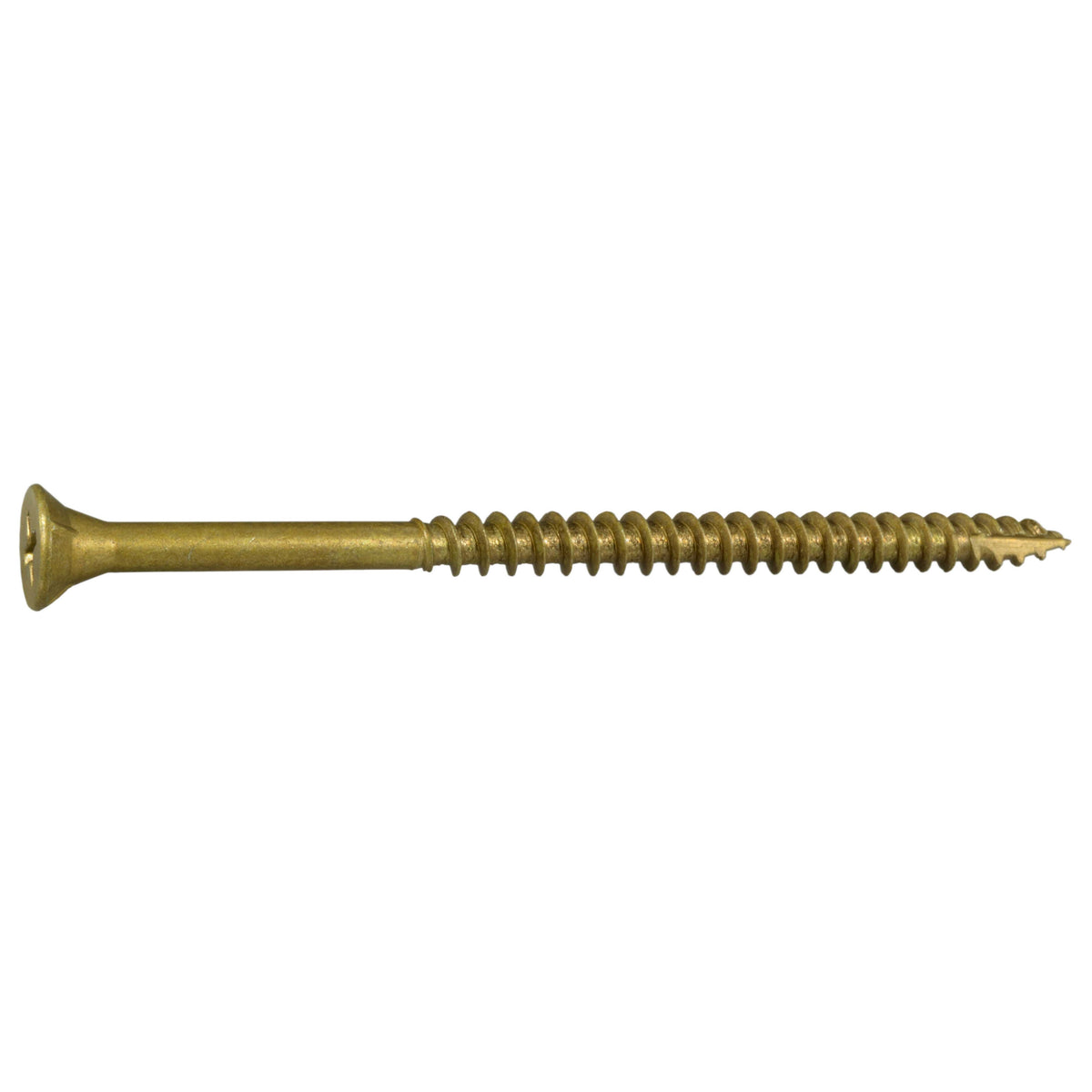10 x 3-1/2" Tan Ruspert Coated Steel Phillips Bugle Head Deck Screws