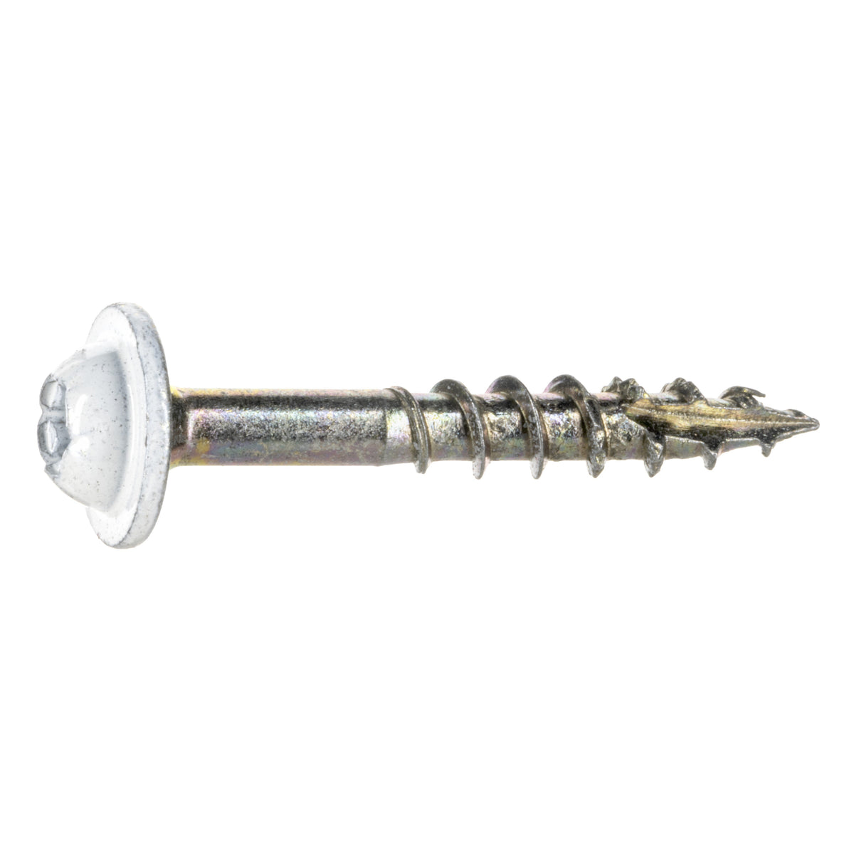9 x 1-1/4" Star Drive White Cabinet Saberdrive Screws 1 lb. Tub (151 pcs.)