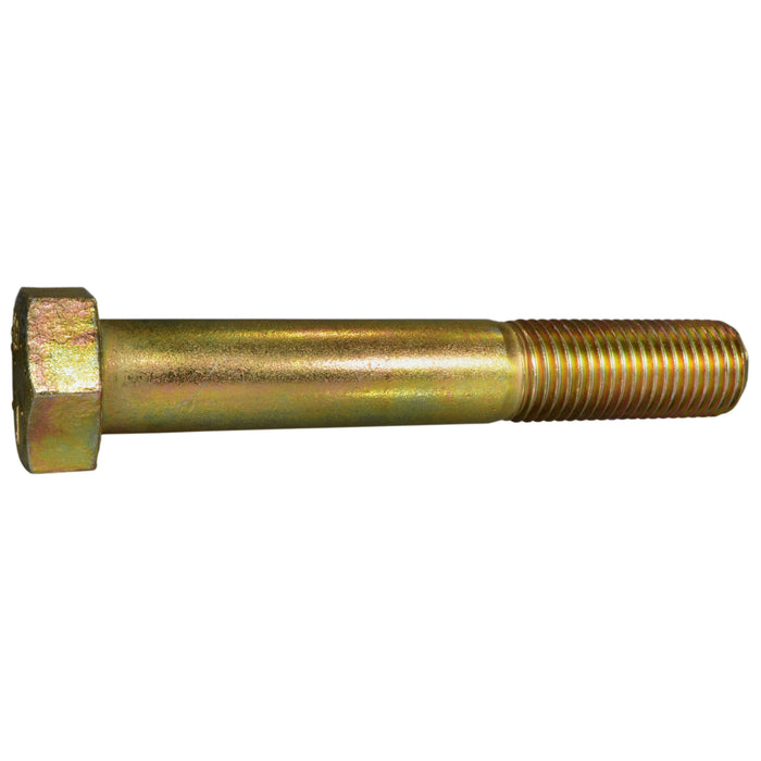 1-1/4"-7 x 8" Zinc Plated Grade 8 Steel Coarse Thread Hex Cap Screws