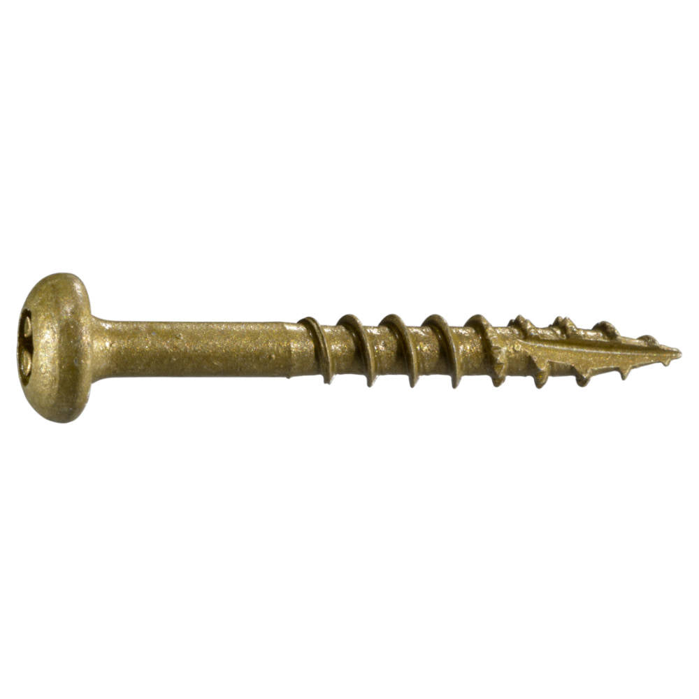 SaberDrive® TAN XL1500 Coated T-25 Star Drive Pan Head Exterior Deck Screws - 1 LB. Tubs