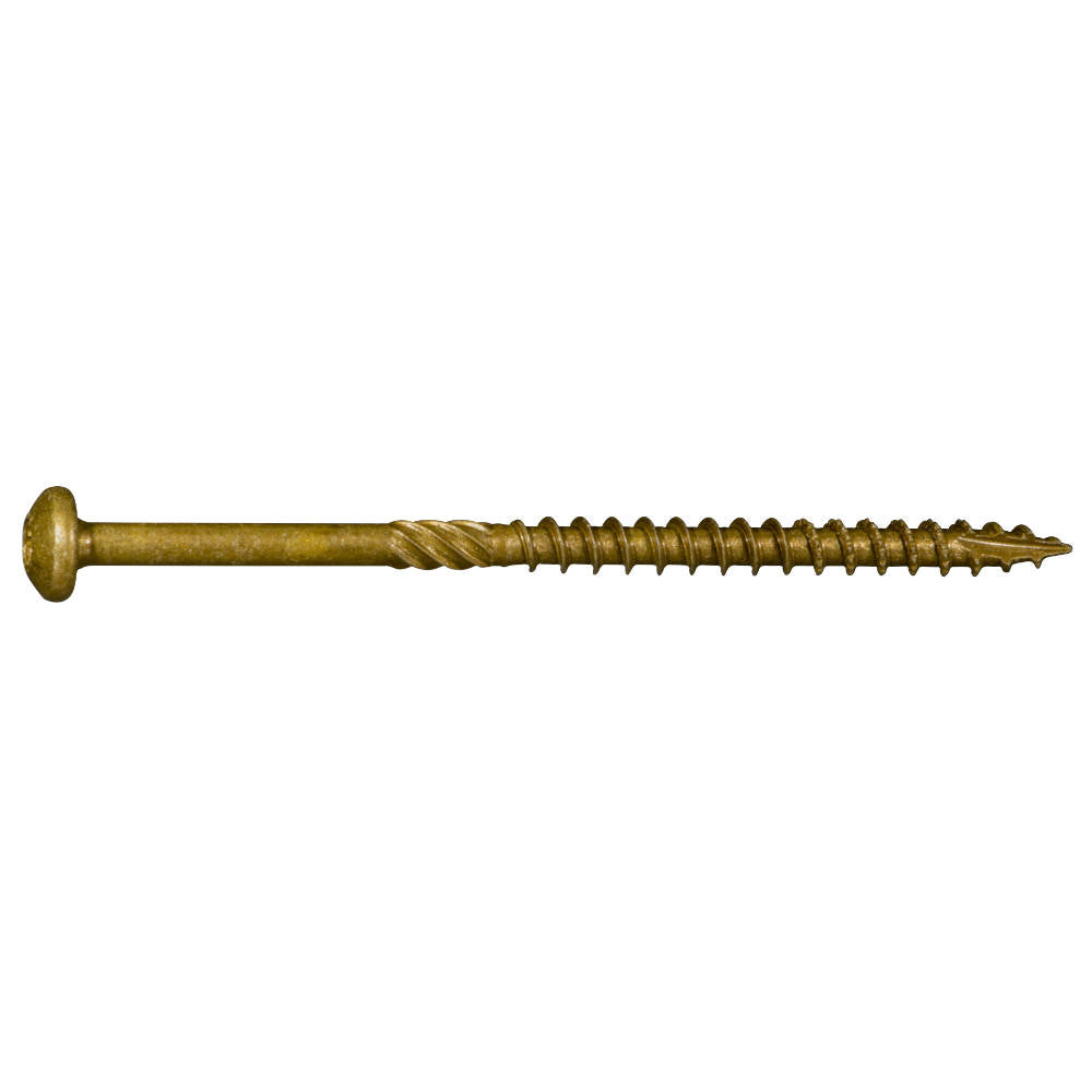 SaberDrive® TAN XL1500 Coated T-25 Star Drive Pan Head Exterior Deck Screws - 1 LB. Tubs