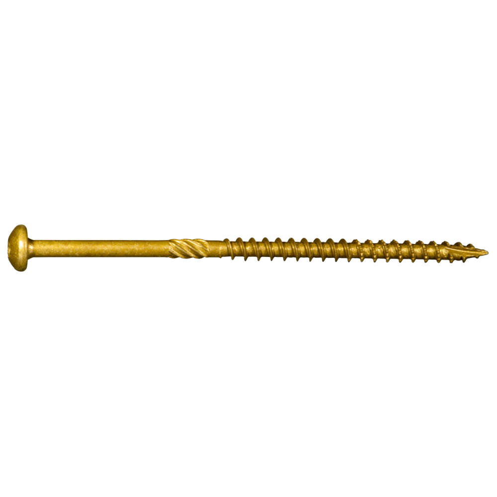 SaberDrive® TAN XL1500 Coated T-25 Star Drive Pan Head Exterior Deck Screws - 1 LB. Tubs