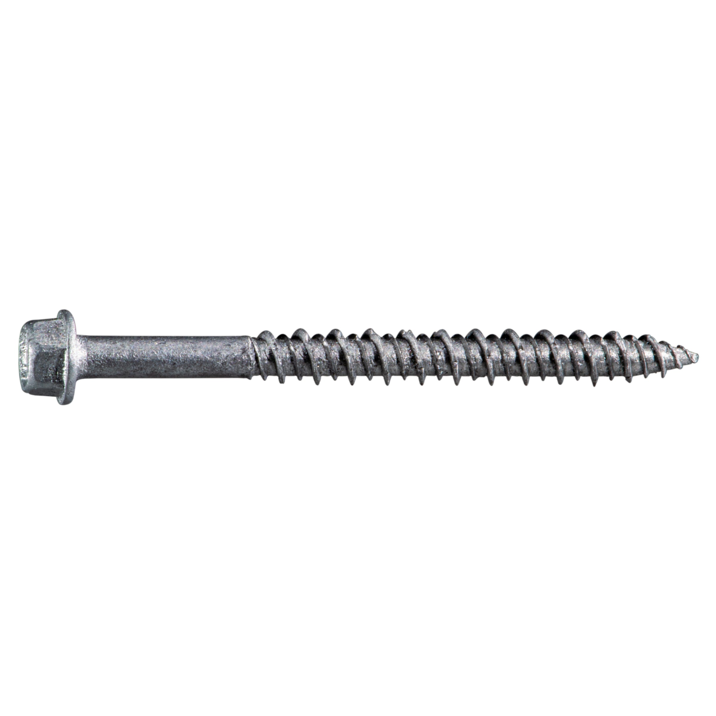 3/16" x 2-1/4" 410 Stainless Steel Coarse Thread Star Drive Hex Washer Head Masonry Screws