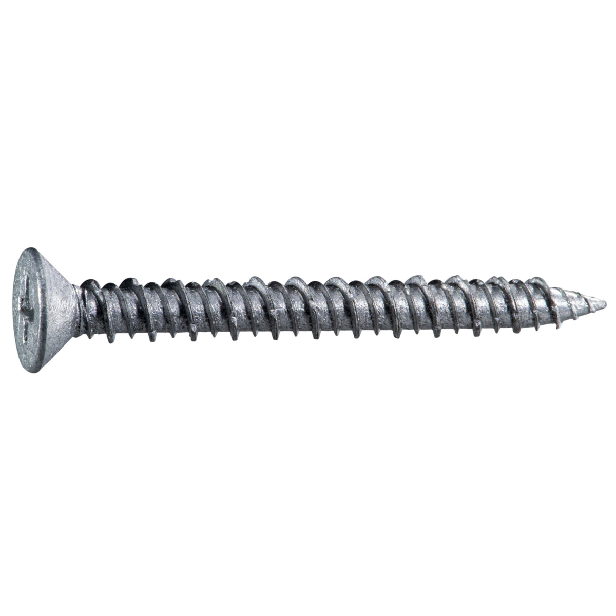 3/16" x 1-3/4" 410 Stainless Steel Coarse Thread Flat Head Phillips Masonry Screws