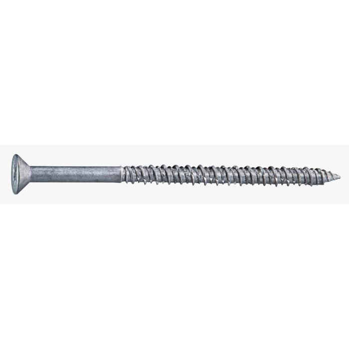1/4" x 4" 410 Stainless Steel Coarse Thread Phillips Flat Head Concrete Screws