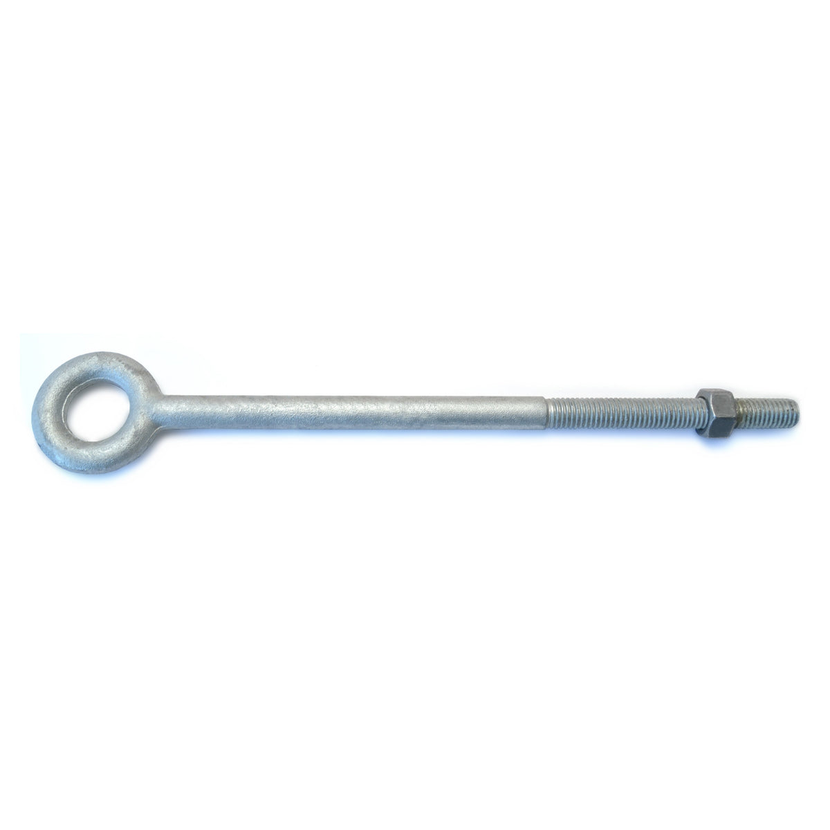 1/2"-13 x 1" x 10" x 12" Hot Dip Galvanized Steel Coarse Thread Eye Bolts