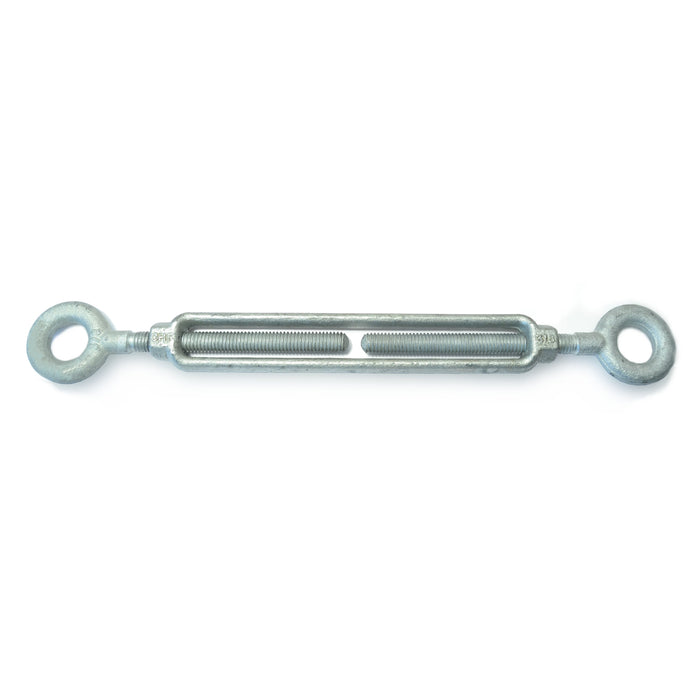 3/8" x 6" Galvanized Steel Eye-Eye Turnbuckle