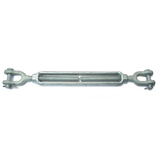 3/8" x 6" Galvanized Steel Jaw & Jaw Turnbuckle