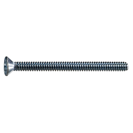 #6-32 x 1-3/4" Zinc Plated Steel Coarse Thread Phillips Flat Head Machine Screws