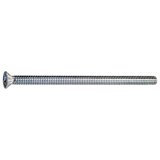 1/4"-20 x 4-1/2" Zinc Plated Steel Coarse Thread Phillips Flat Head Machine Screws