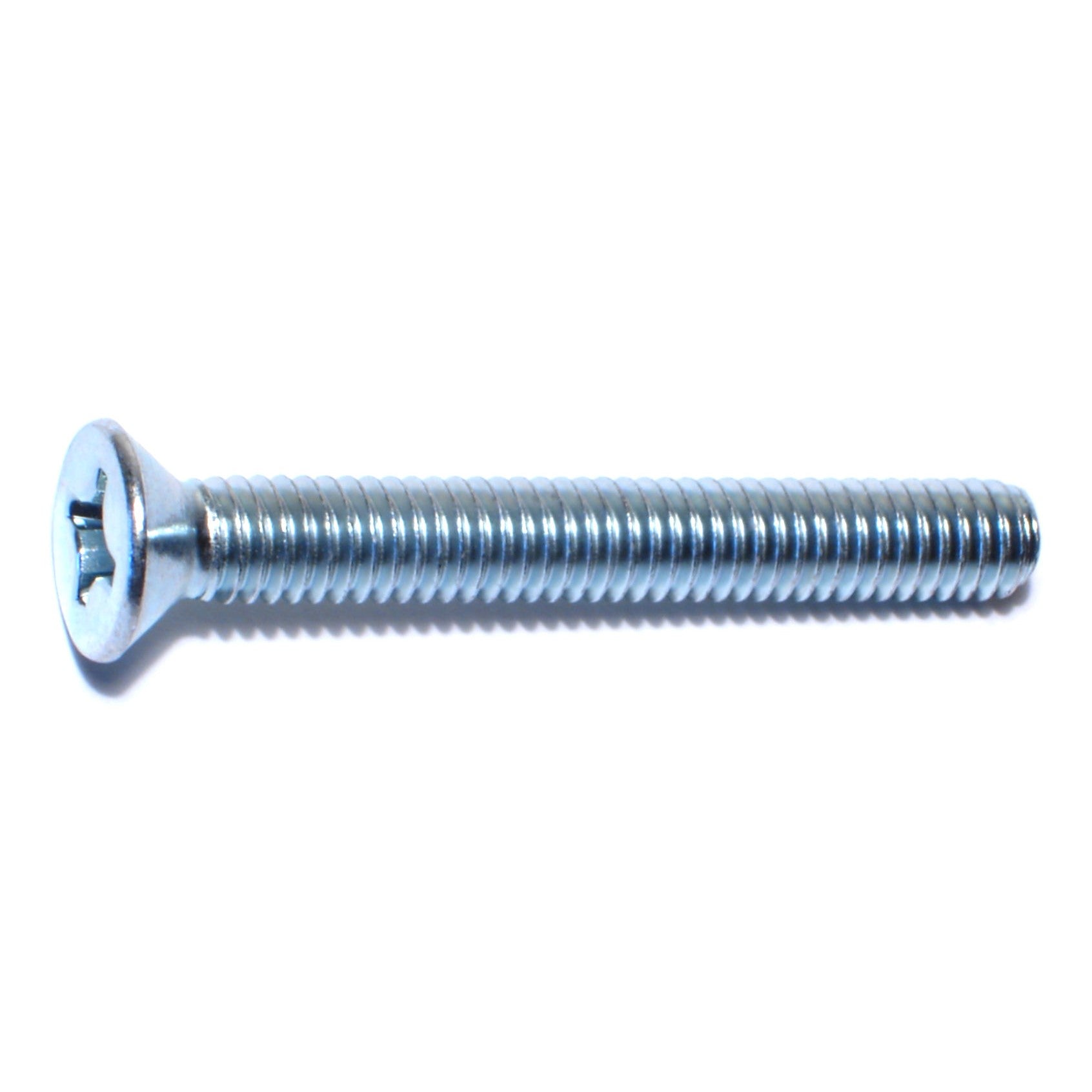 5/16"-18 x 2-1/2" Zinc Plated Steel Coarse Thread Phillips Flat Head Machine Screws