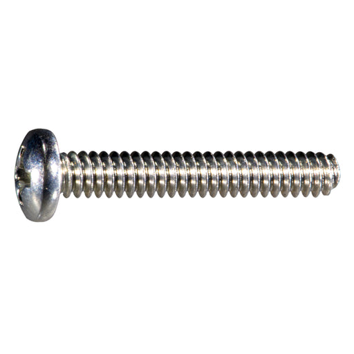 #6-32 x 7/8" Zinc Plated Steel Coarse Thread Phillips Pan Head Machine Screws