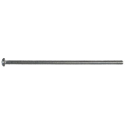 #6-32 x 4" Zinc Plated Steel Coarse Thread Phillips Pan Head Machine Screws
