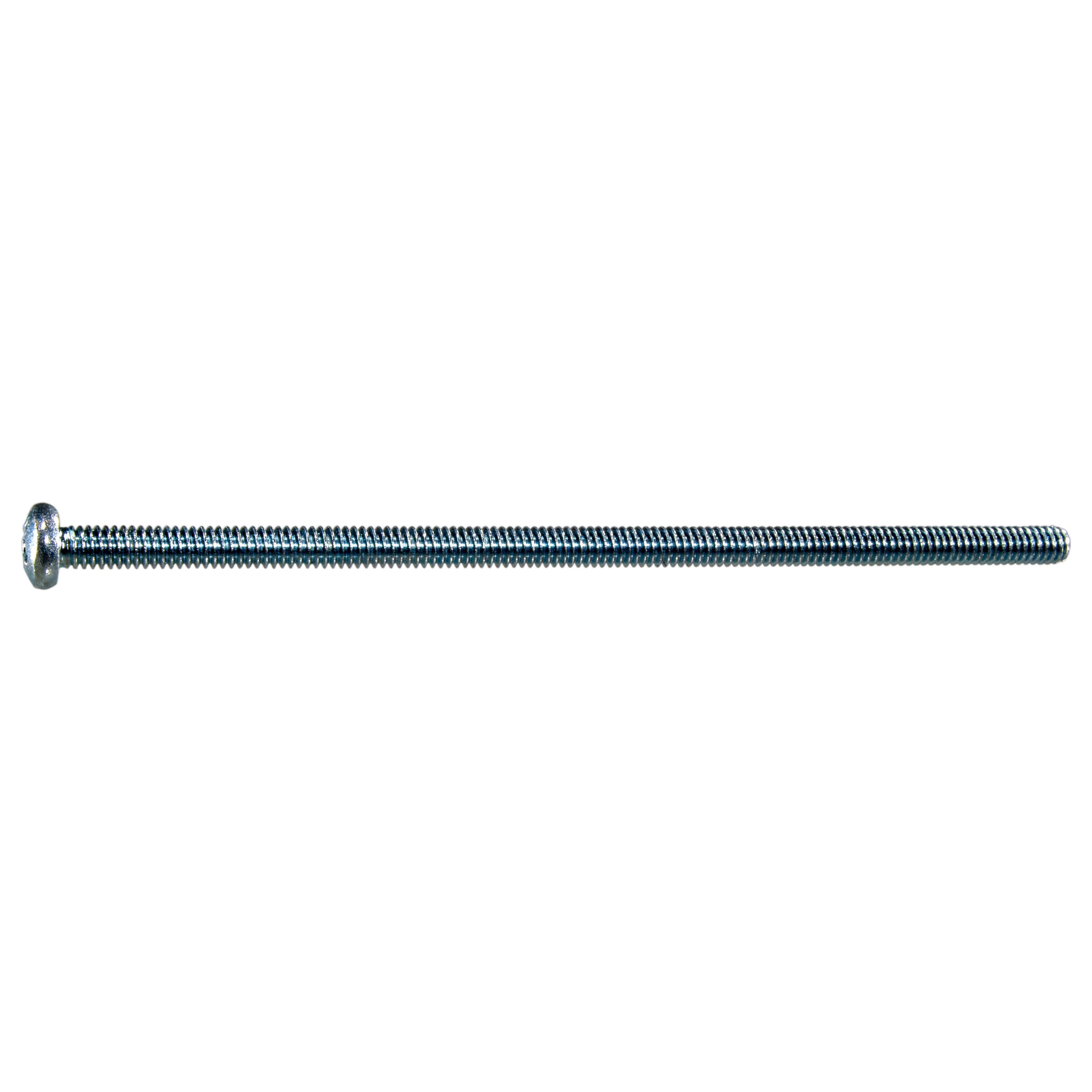 #8-32 x 4" Zinc Plated Steel Coarse Thread Phillips Pan Head Machine Screws