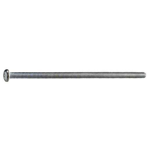 #10-24 x 4-1/2" Zinc Plated Steel Coarse Thread Phillips Pan Head Machine Screws