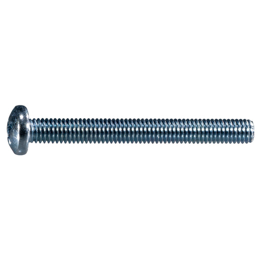 #10-32 x 1-3/4" Zinc Plated Steel Coarse Thread Phillips Pan Head Machine Screws
