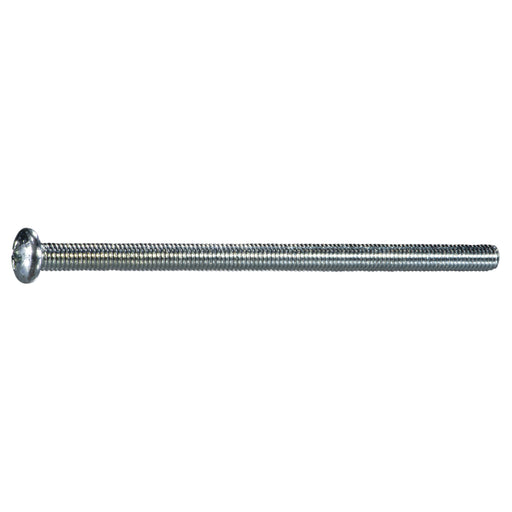 #10-32 x 3-1/2" Zinc Plated Steel Coarse Thread Phillips Pan Head Machine Screws