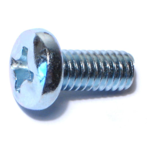 5/16"-18 x 3/4" Zinc Plated Steel Coarse Thread Phillips Pan Head Machine Screws