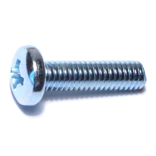 5/16"-18 x 1-1/4" Zinc Plated Steel Coarse Thread Phillips Pan Head Machine Screws