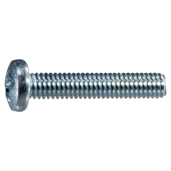 5/16"-18 x 1-3/4" Zinc Plated Steel Coarse Thread Phillips Pan Head Machine Screws