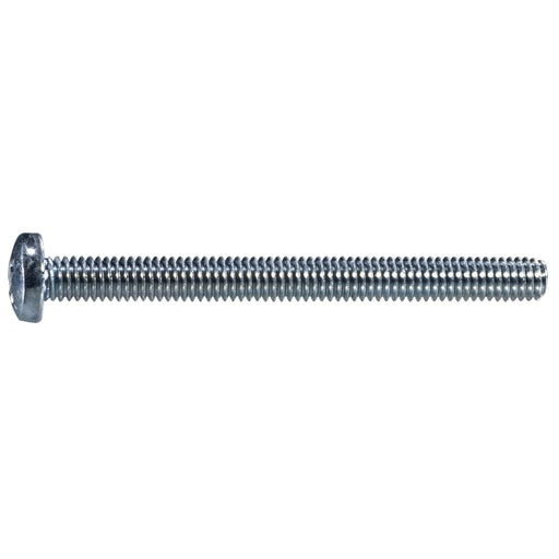 5/16"-18 x 3-1/2" Zinc Plated Steel Coarse Thread Phillips Pan Head Machine Screws