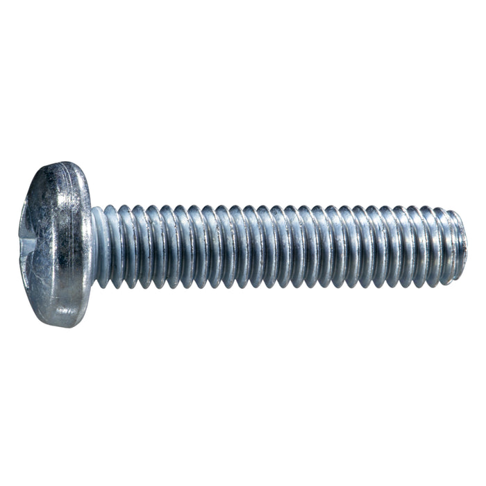 3/8"-16 x 1-3/4" Zinc Plated Steel Coarse Thread Phillips Pan Head Machine Screws