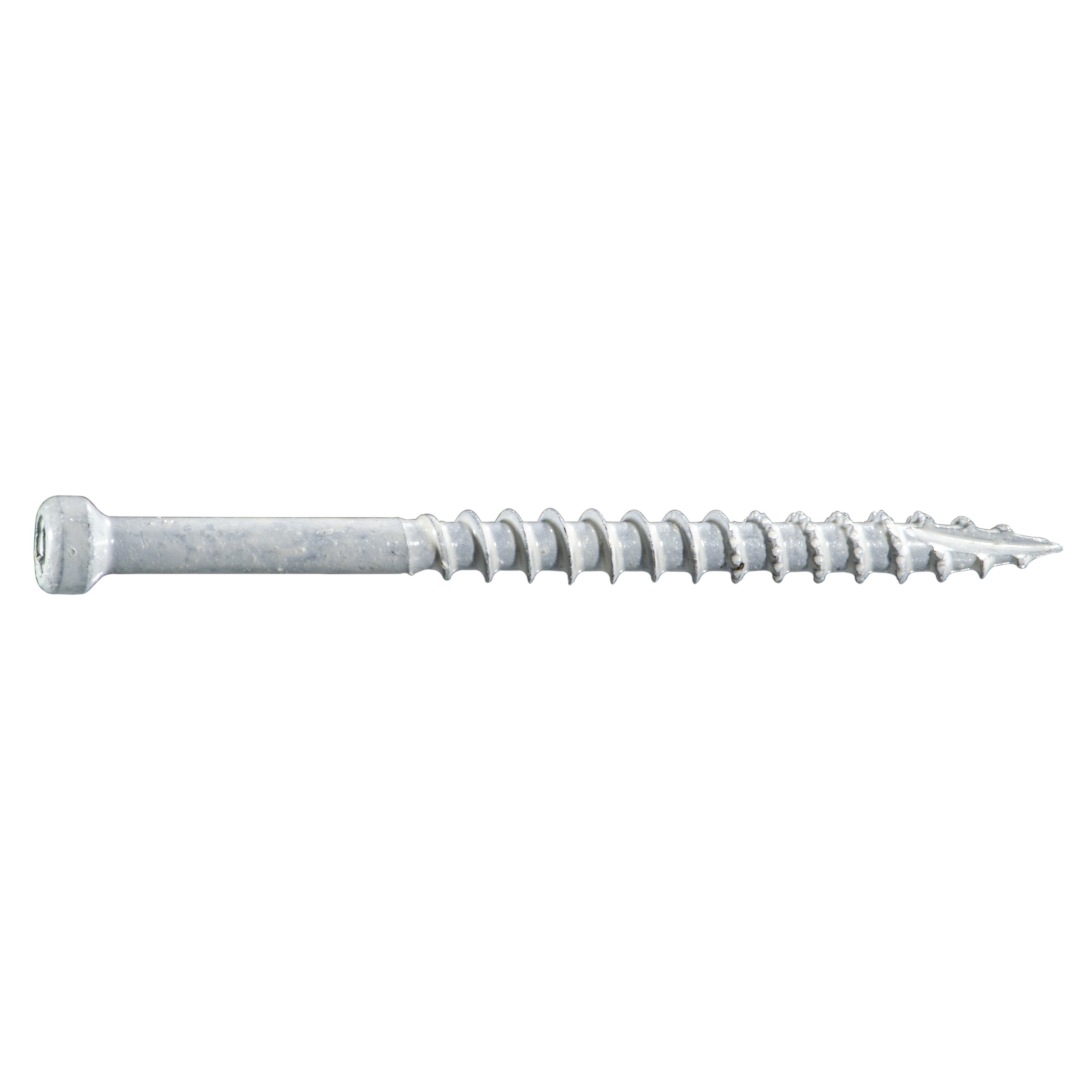 #9 x 2-1/2" White Painted 304 Stainless Steel Star Drive Trim Head Saberdrive Deck Screws