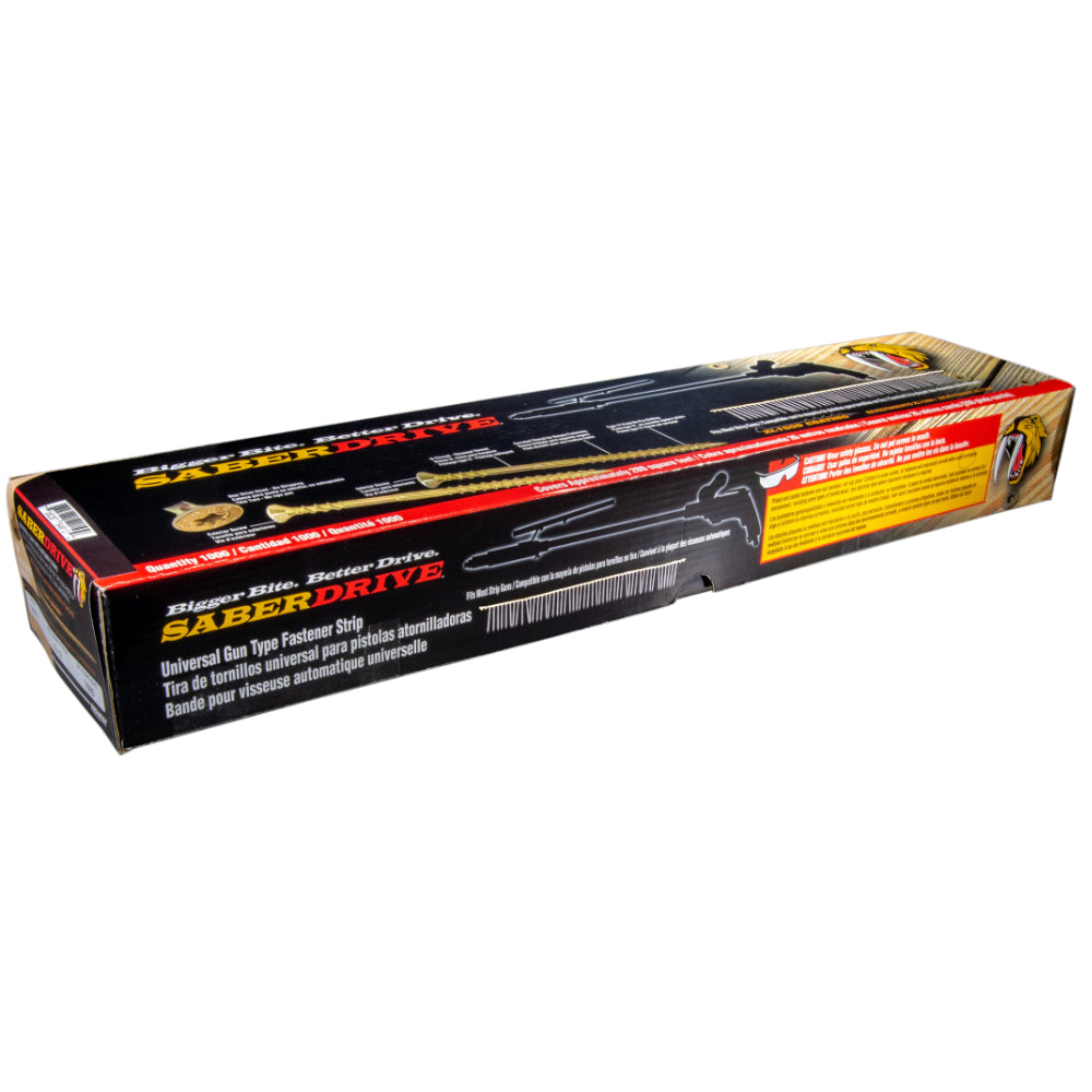 6 x 2" SaberDrive® Phillips Fine Thread Drywall Collated Strip Screws (1000 pcs.)