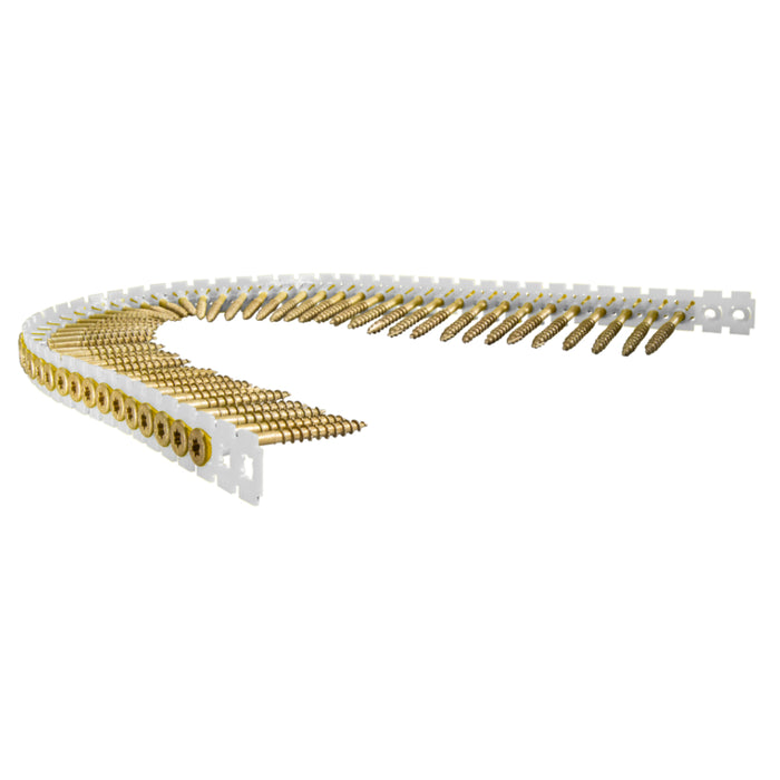 9 x 2-1/2" SaberDrive® Exterior Tan Deck Collated Strip Screws (1000 pcs.)