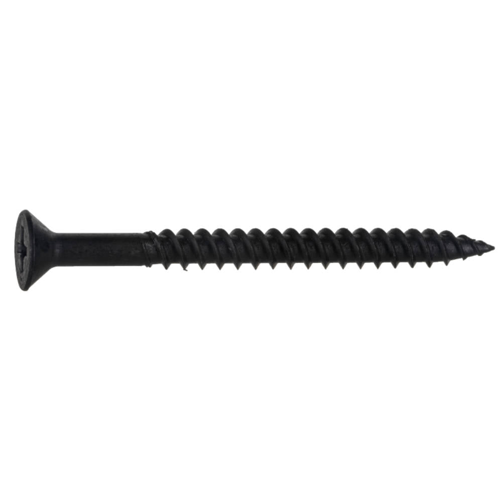 TwinFast Black Phosphate Steel Phillips Flat Head Wood Screws - 100 pcs.