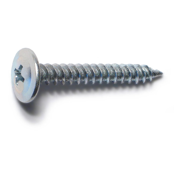 8 x 1-1/4" Zinc Plated Steel Phillips Modified Truss Head Self Piercing Lath Screws