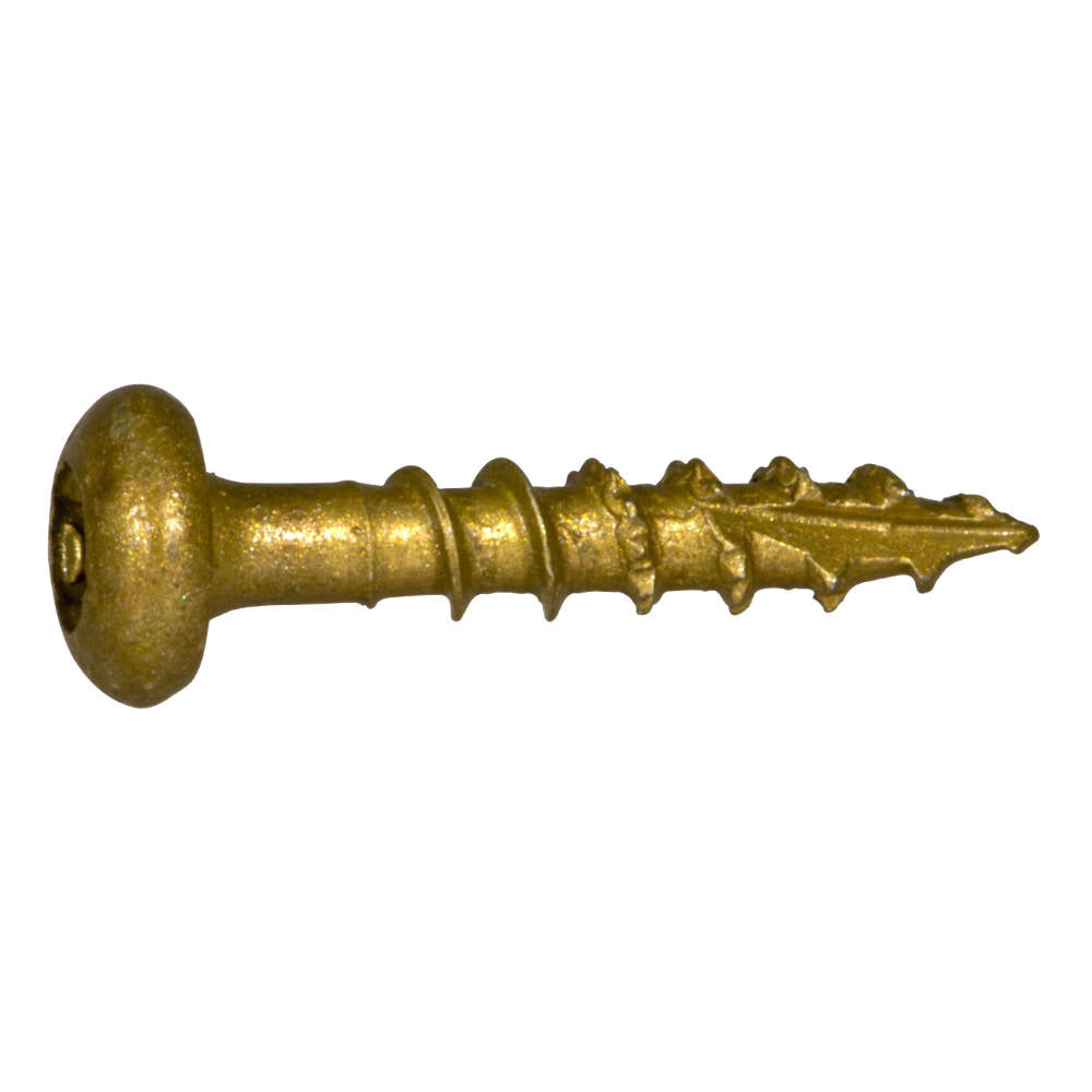 SaberDrive® TAN XL1500 Coated T-25 Star Drive Pan Head Exterior Deck Screws - 1 LB. Tubs