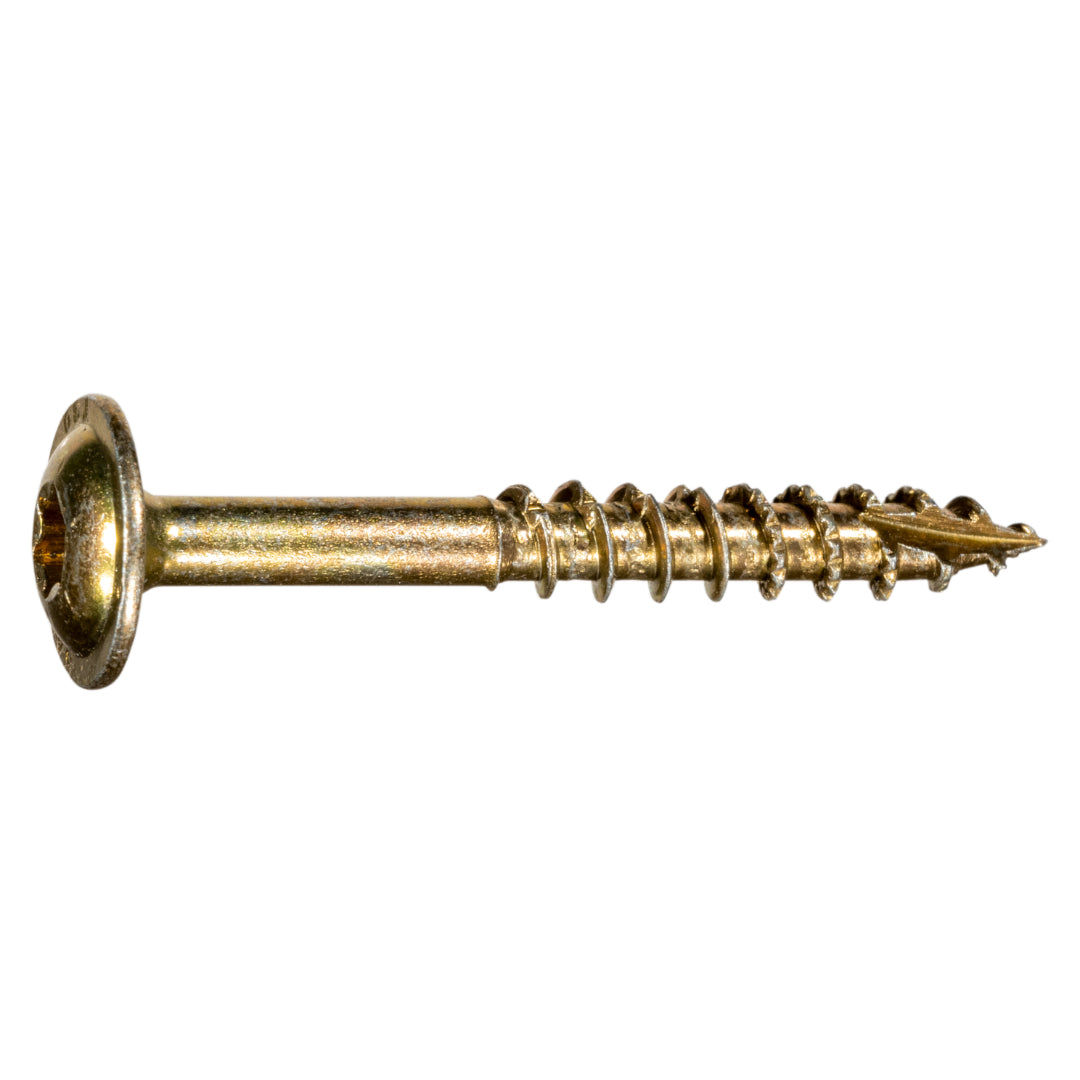 SaberDrive® Yellow Zinc Star Drive Construction Lag Screws