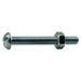 1/4"-20 x 2" Zinc Plated Steel Coarse Thread Slotted Round Head Stove Bolts