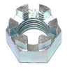 3/8"-24 Zinc Plated Steel Fine Thread Castle Hex Nuts