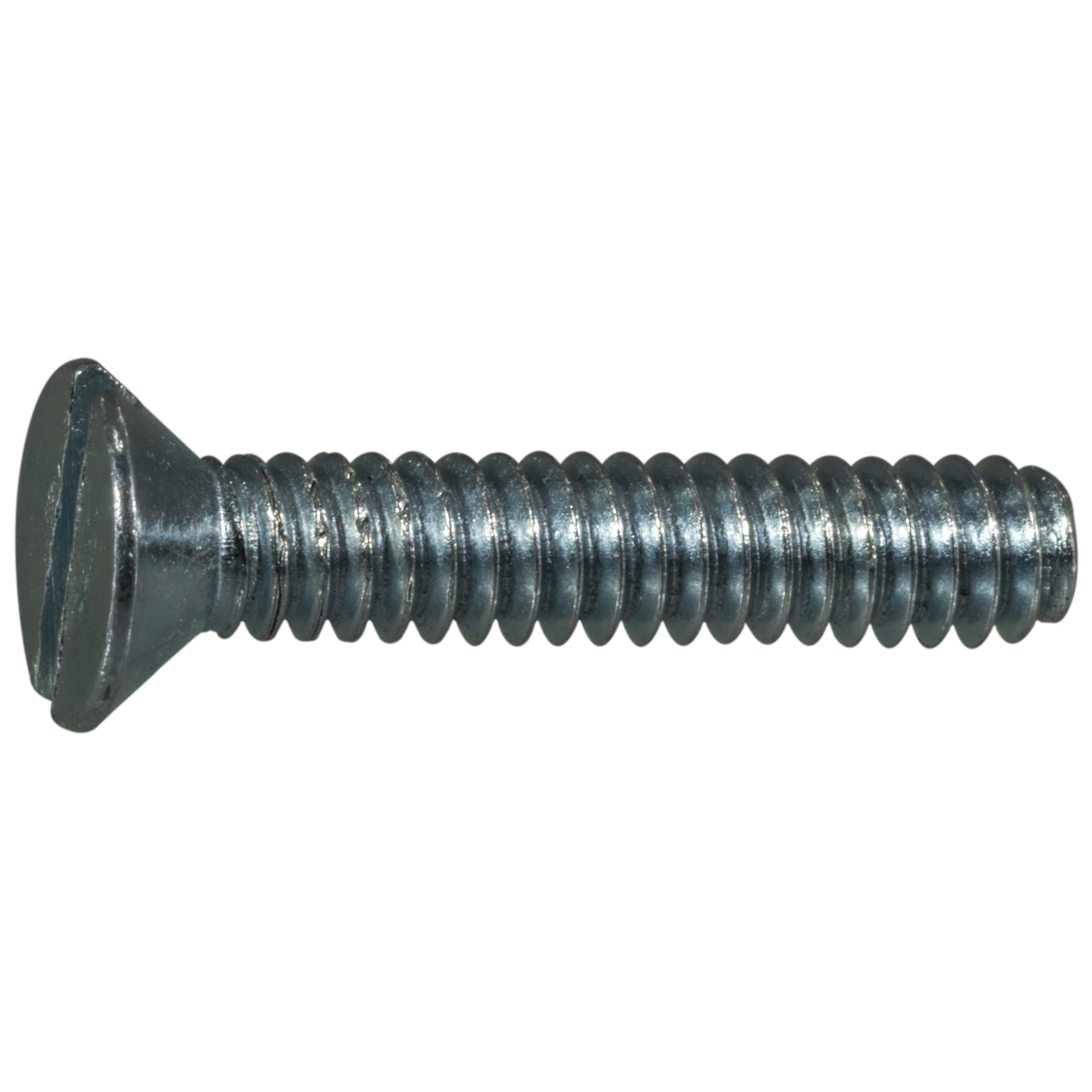10-24 x 1" Zinc Plated Steel Coarse Thread Slotted Flat Head Stove Bolts