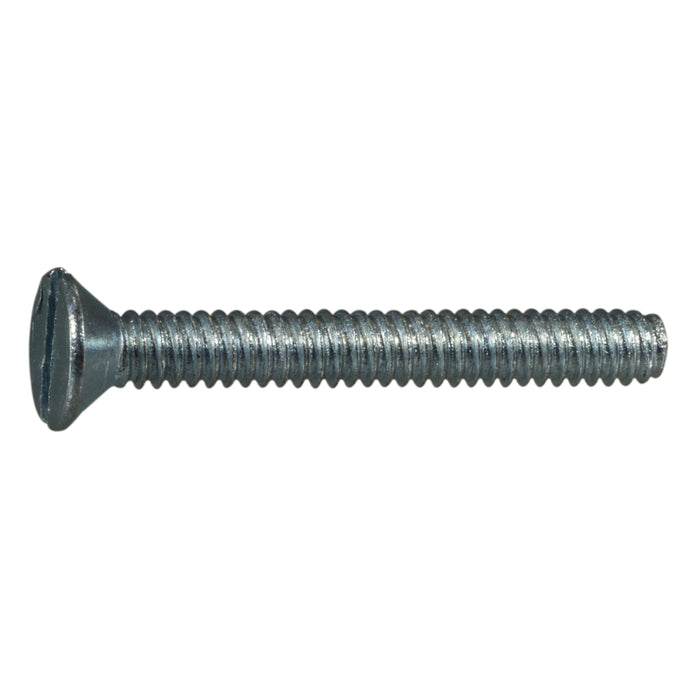 10-24 x 1-1/2" Zinc Plated Steel Coarse Thread Slotted Flat Head Stove Bolts