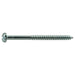 #12 x 3" Zinc Plated Steel Slotted Round Head Wood Screws