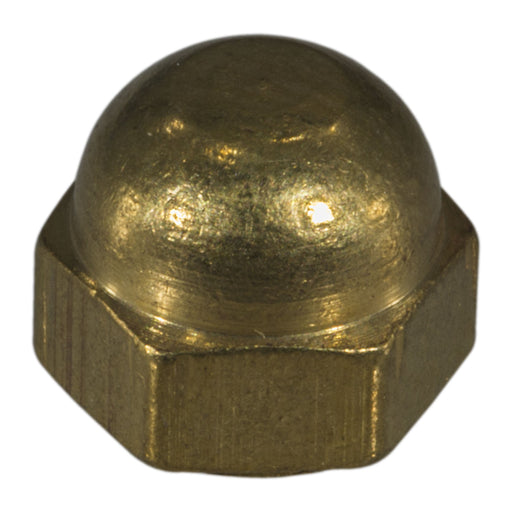 #8-32 Solid Brass Coarse Thread Acorn Cap Nuts