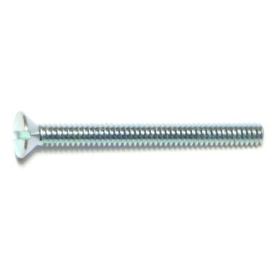 1/8 x 1-1/2" Zinc Plated Steel Coarse Thread Slotted Flat Head Stove Bolts