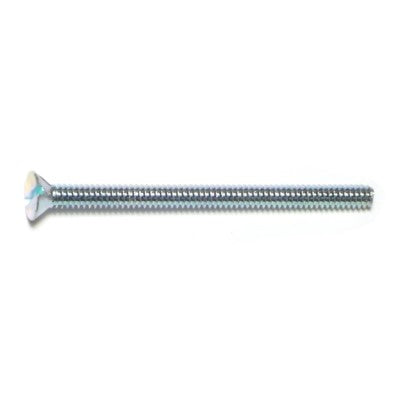 1/8 x 2" Zinc Plated Steel Coarse Thread Slotted Flat Head Stove Bolts