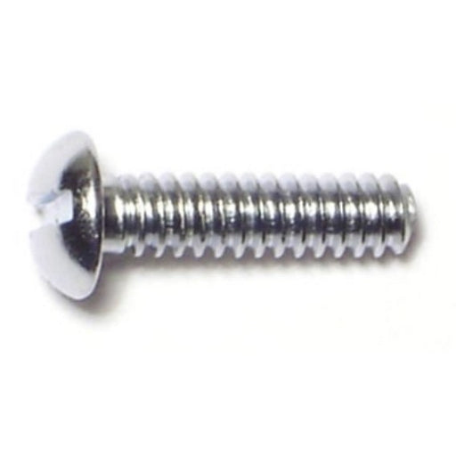 #6-32 x 1/2" Steel Coarse Thread Slotted Round Head Machine Screws