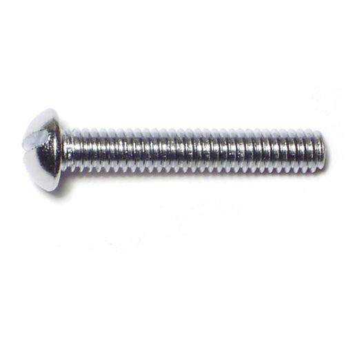 #8-32 x 1" Steel Coarse Thread Slotted Round Head Machine Screws