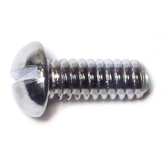 #10-24 x 1/2" Steel Coarse Thread Slotted Round Head Machine Screws