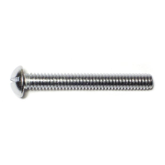 1/4"-20 x 2" Steel Coarse Thread Slotted Round Head Machine Screws