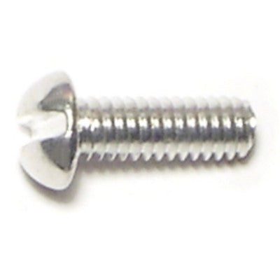 #8-32 x 1/2" Aluminum Coarse Thread Slotted Round Head Machine Screws